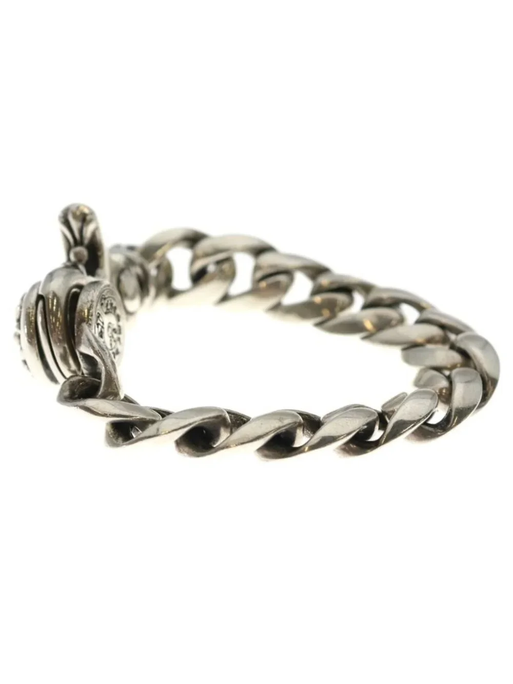 Chrome Hearts Clsc Chn Lnk Classic Link Clip Bracelet 13 Links Silver